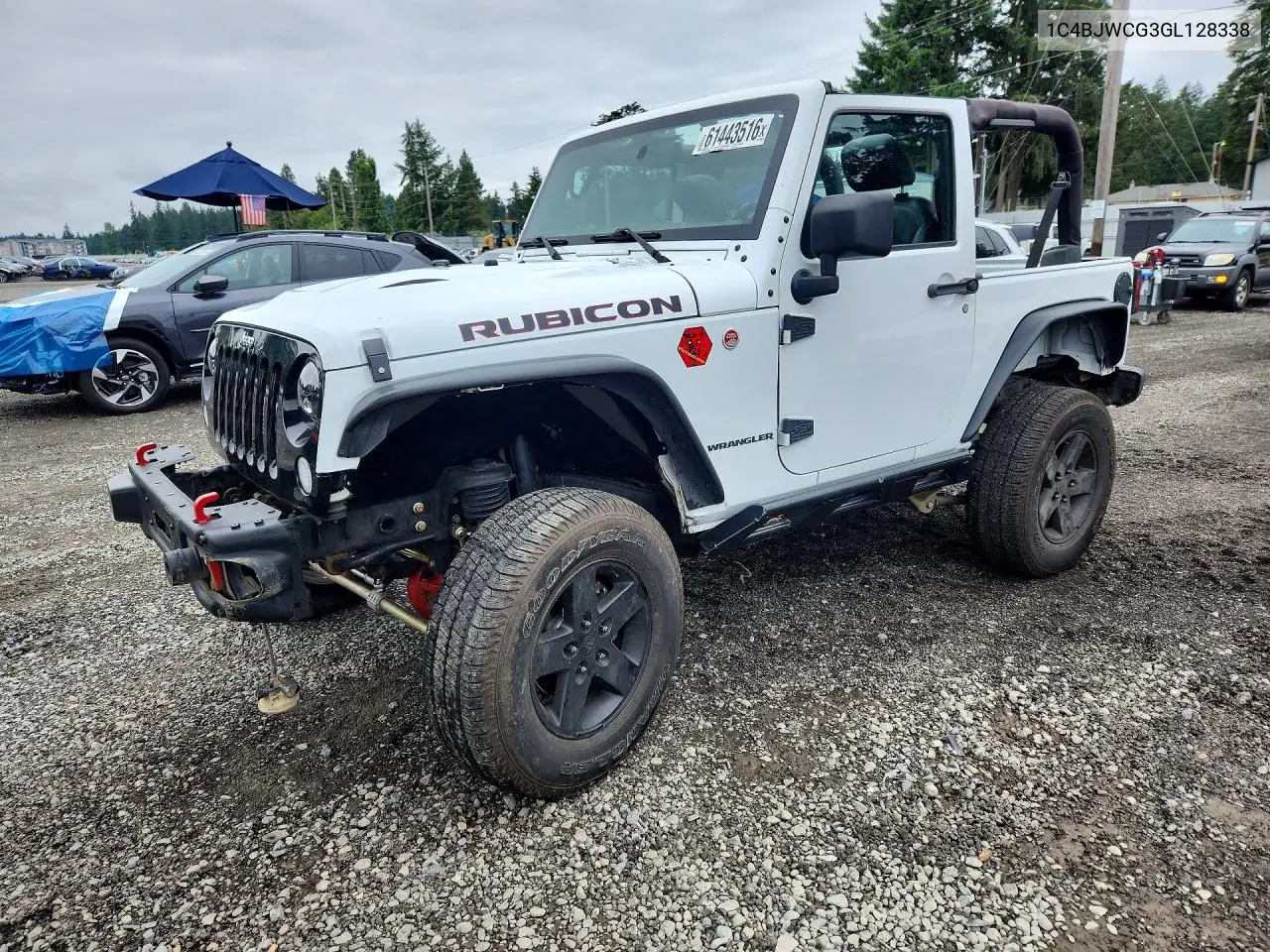 2016 Jeep Wrangler Rubicon VIN: 1C4BJWCG3GL128338 Lot: 61443516