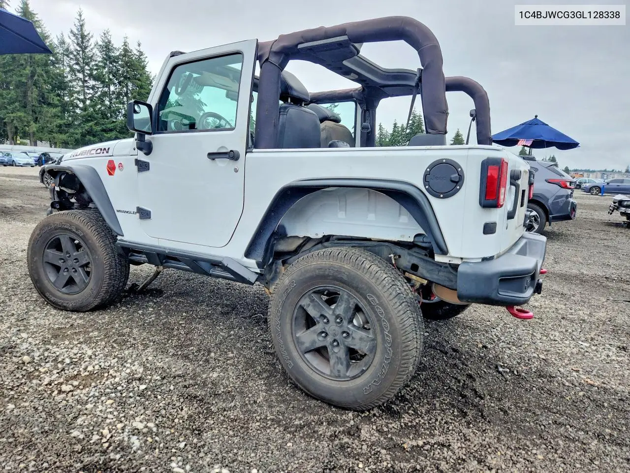 2016 Jeep Wrangler Rubicon VIN: 1C4BJWCG3GL128338 Lot: 61443516