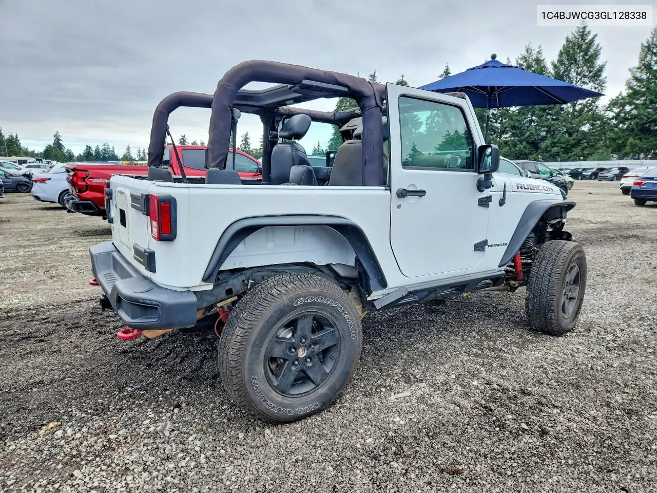 2016 Jeep Wrangler Rubicon VIN: 1C4BJWCG3GL128338 Lot: 61443516
