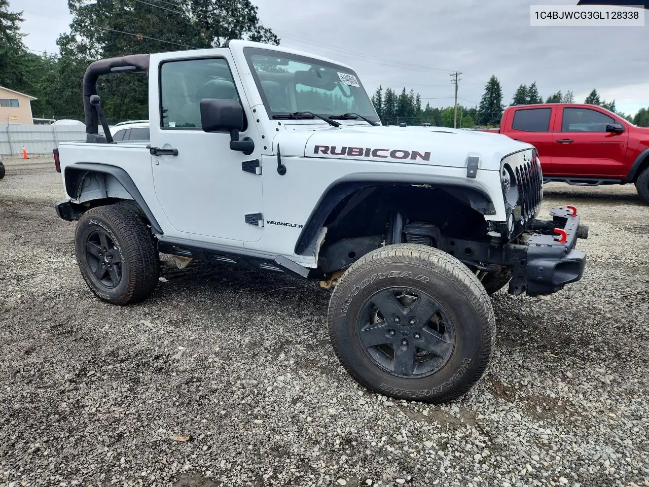 2016 Jeep Wrangler Rubicon VIN: 1C4BJWCG3GL128338 Lot: 61443516
