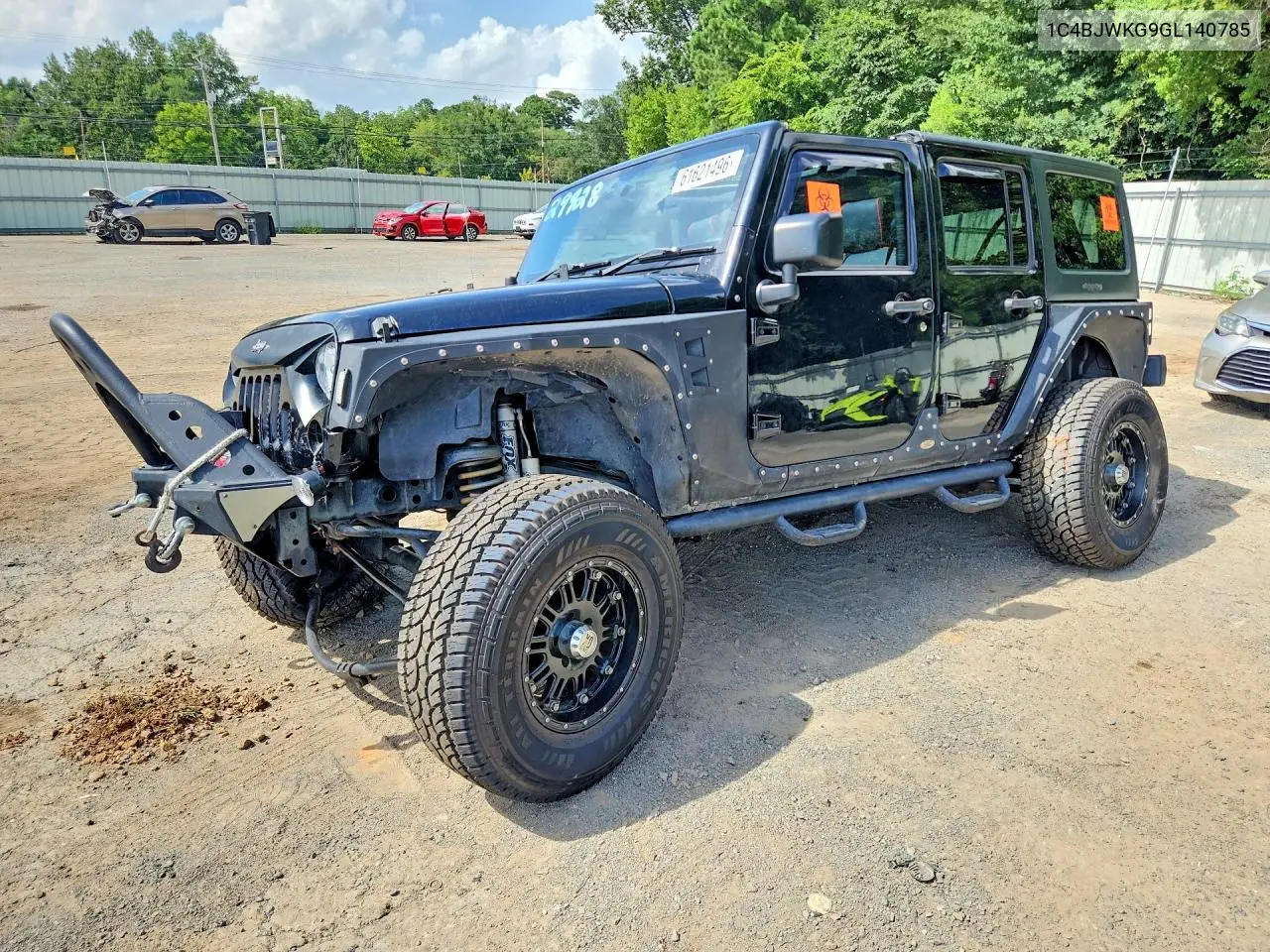 2016 Jeep Wrangler Unlimited Sport VIN: 1C4BJWKG9GL140785 Lot: 61621496
