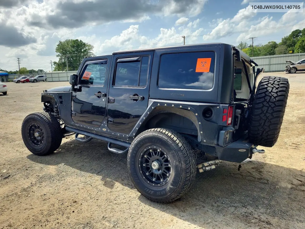 2016 Jeep Wrangler Unlimited Sport VIN: 1C4BJWKG9GL140785 Lot: 61621496