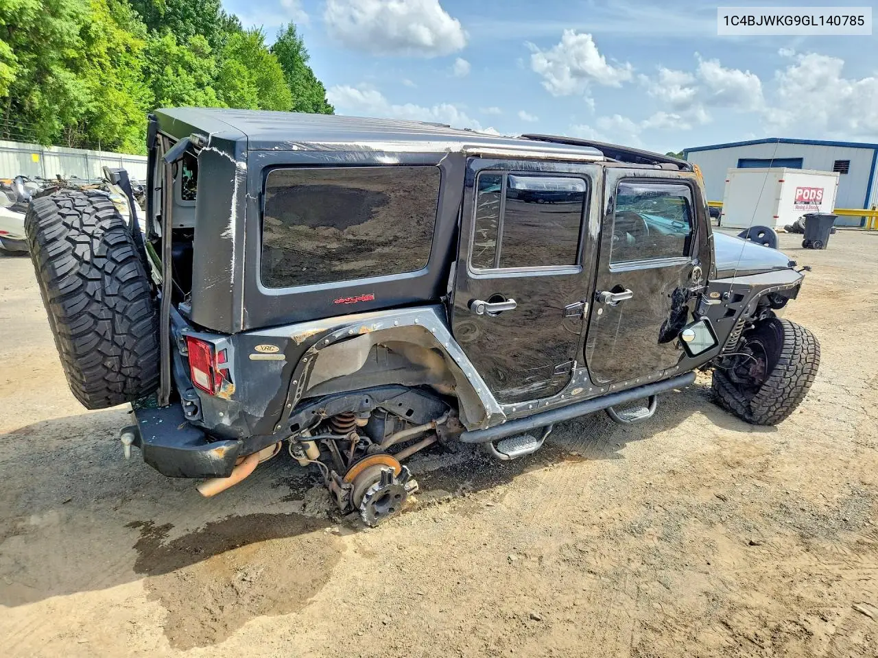 2016 Jeep Wrangler Unlimited Sport VIN: 1C4BJWKG9GL140785 Lot: 61621496
