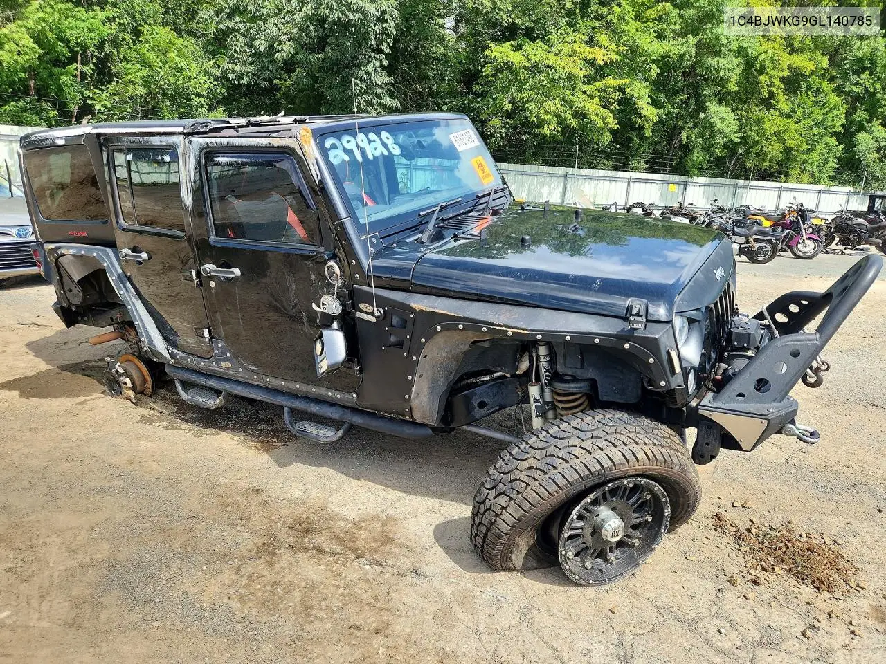 2016 Jeep Wrangler Unlimited Sport VIN: 1C4BJWKG9GL140785 Lot: 61621496