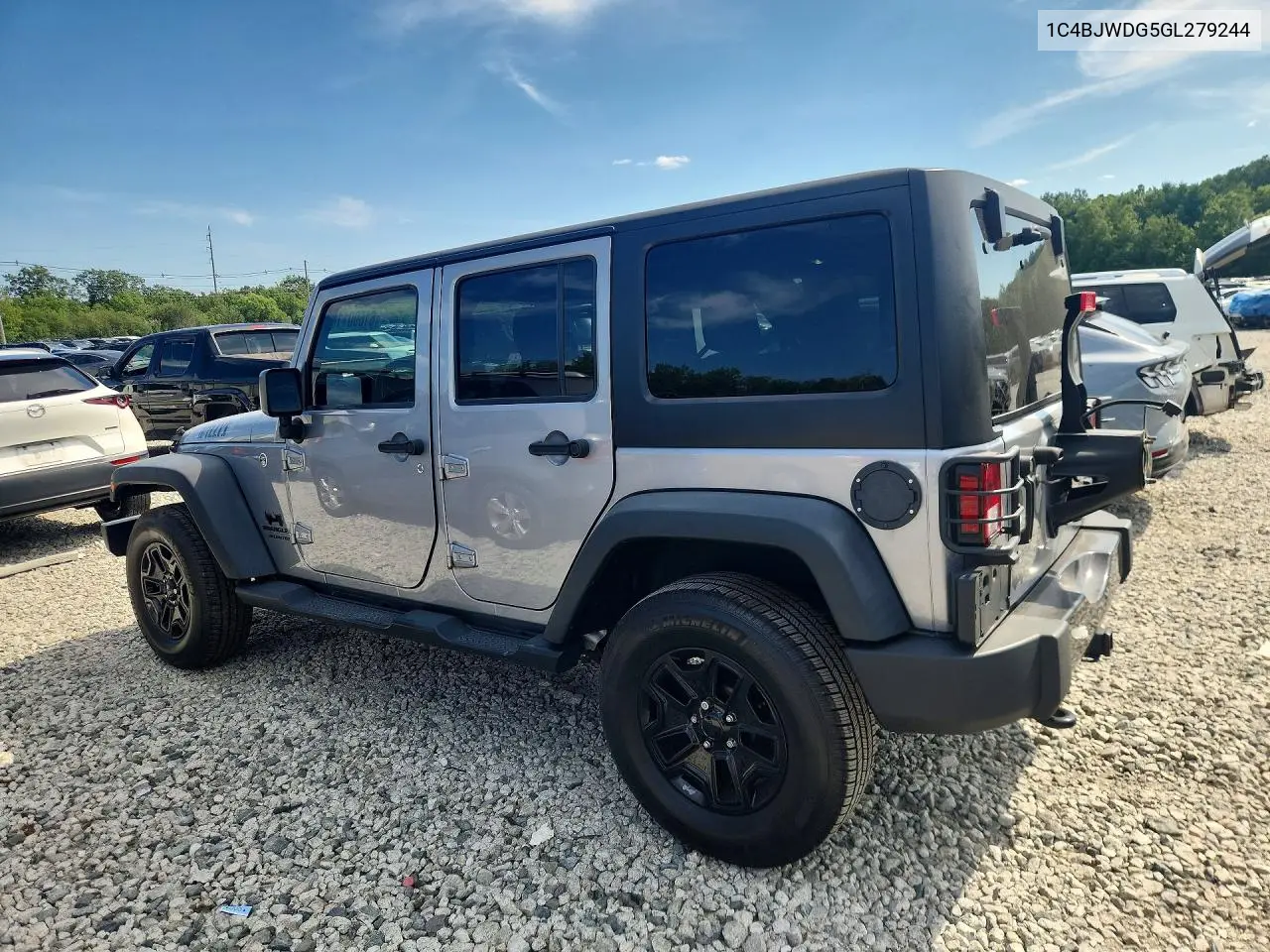 2016 Jeep Wrangler Unlimited Sport VIN: 1C4BJWDG5GL279244 Lot: 61690116