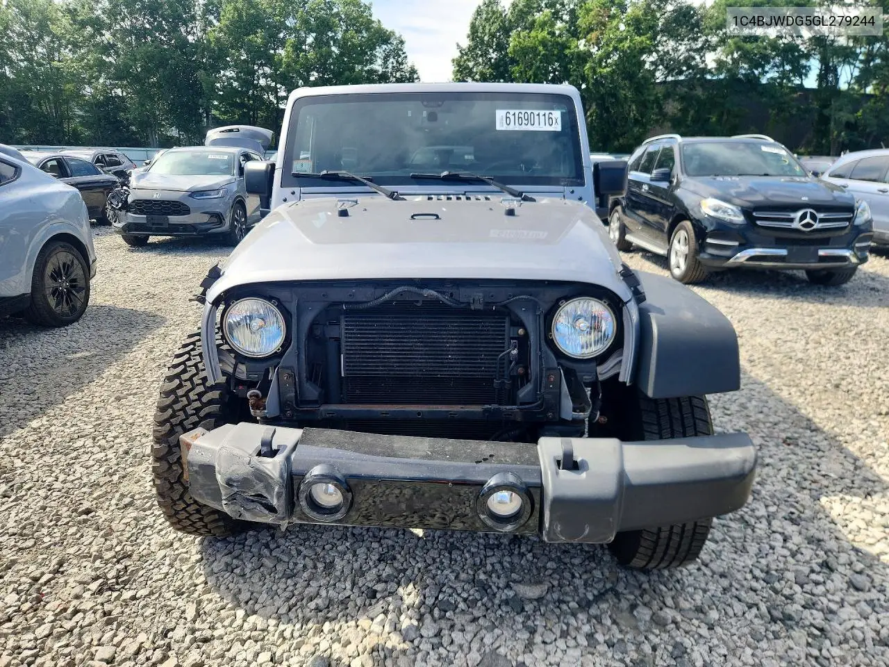2016 Jeep Wrangler Unlimited Sport VIN: 1C4BJWDG5GL279244 Lot: 61690116