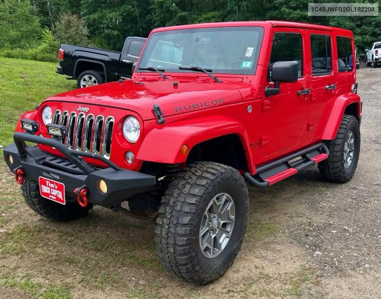 2016 Jeep Wrangler Unlimited Rubicon VIN: 1C4BJWFG2GL182208 Lot: 62201856