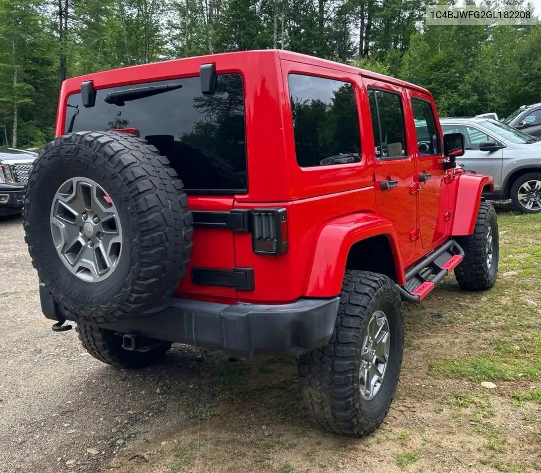 2016 Jeep Wrangler Unlimited Rubicon VIN: 1C4BJWFG2GL182208 Lot: 62201856