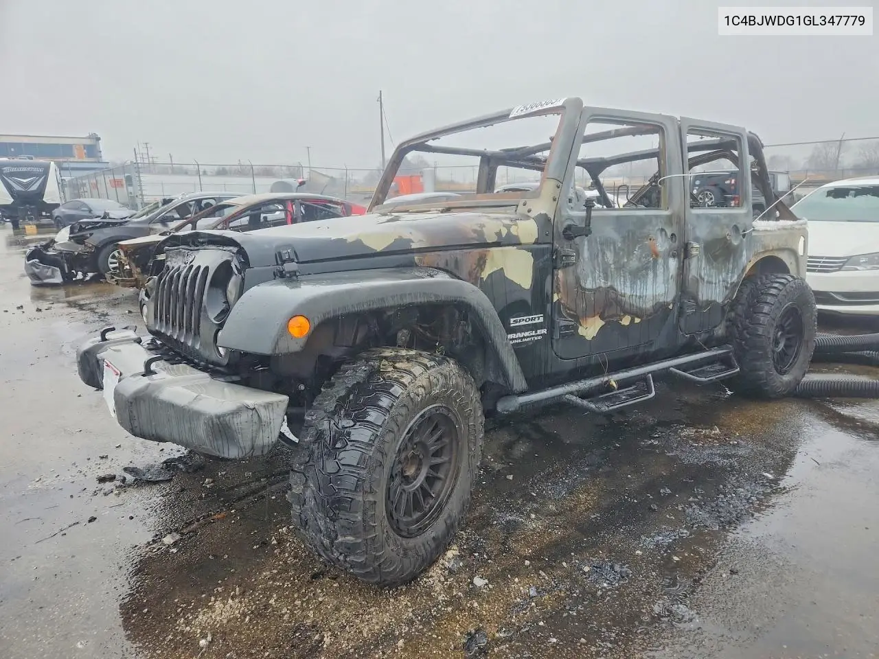 2016 Jeep Wrangler Unlimited Sport VIN: 1C4BJWDG1GL347779 Lot: 79366365
