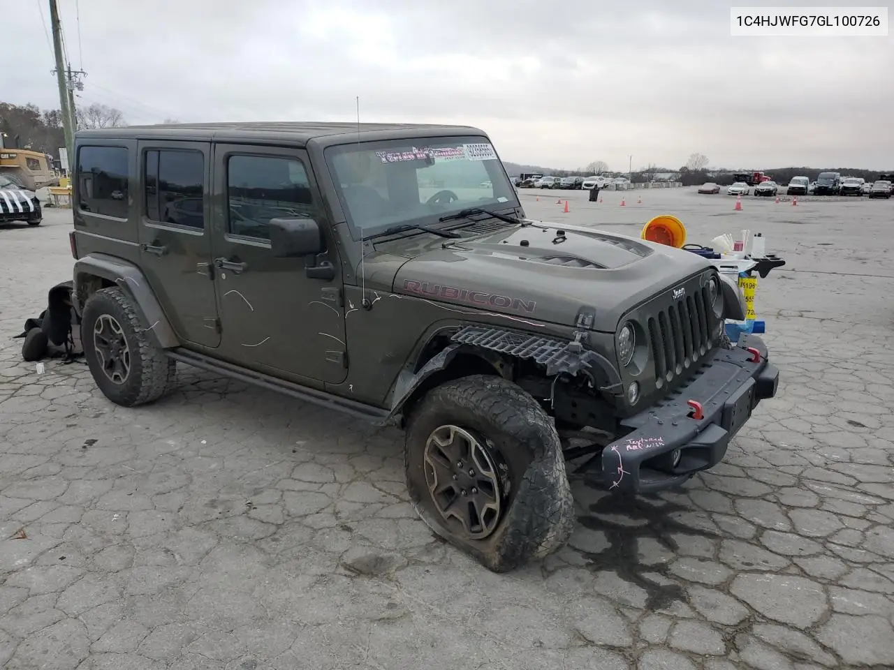 1C4HJWFG7GL100726 2016 Jeep Wrangler Unlimited Rubicon