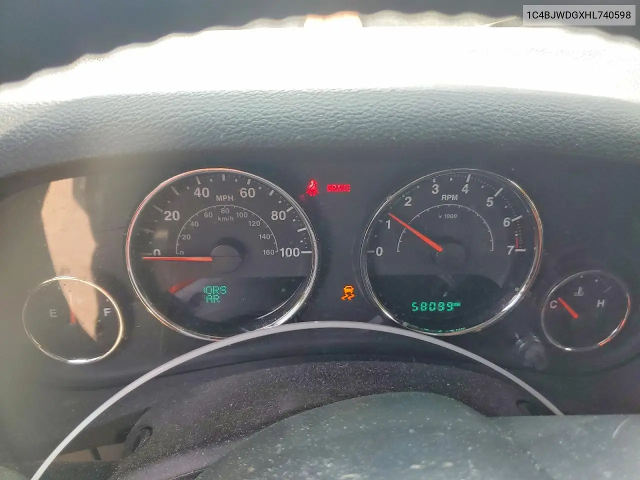 2017 Jeep Wrangler Unlimited Sport VIN: 1C4BJWDGXHL740598 Lot: 56030416