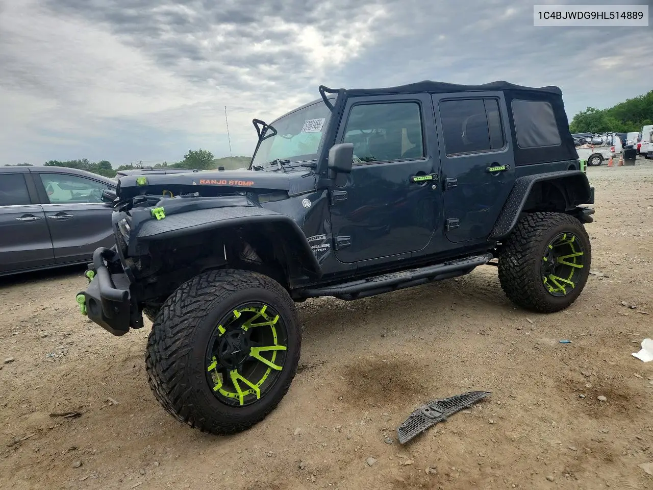 2017 Jeep Wrangler Unlimited Sport VIN: 1C4BJWDG9HL514889 Lot: 57081456