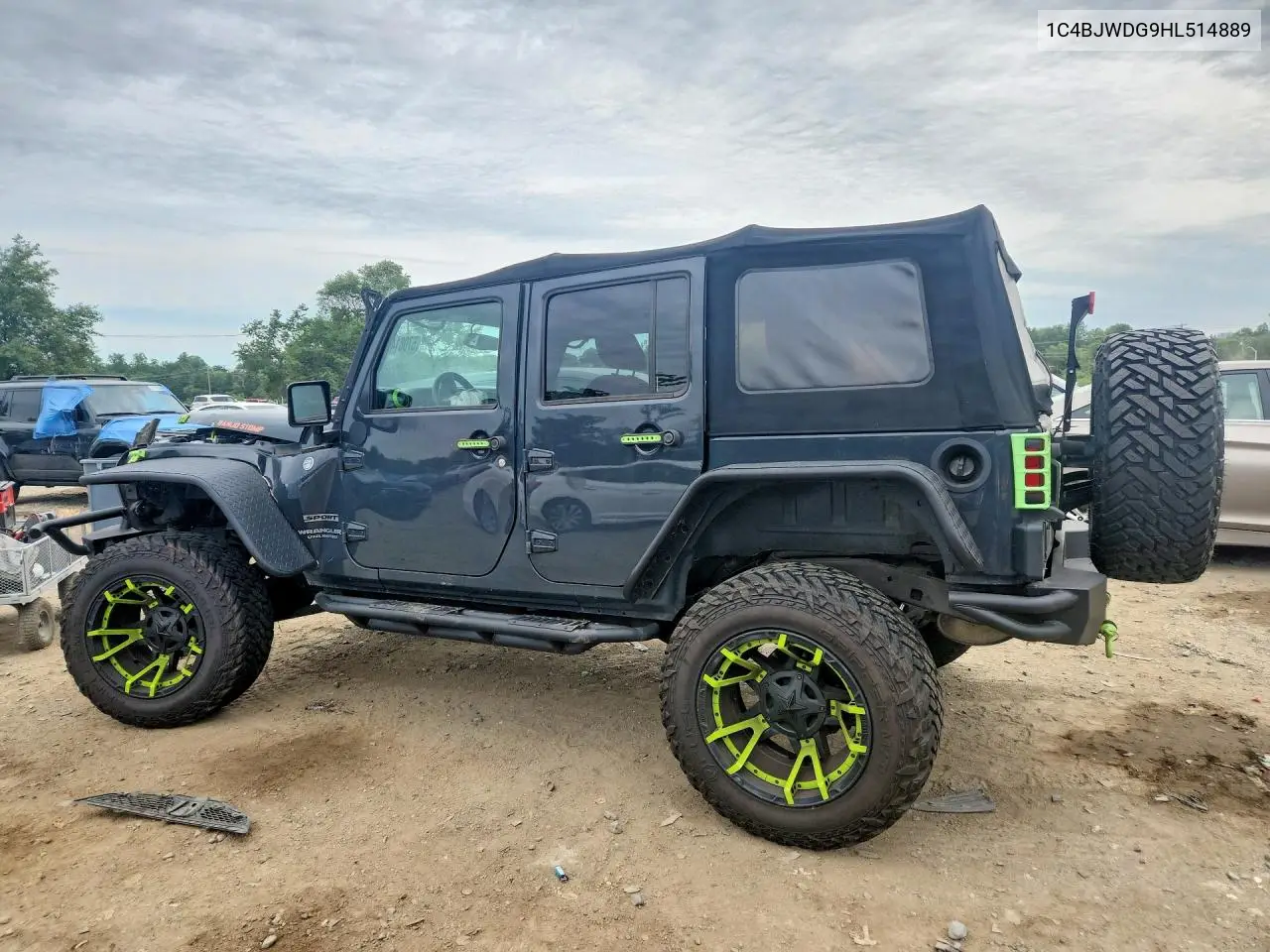 2017 Jeep Wrangler Unlimited Sport VIN: 1C4BJWDG9HL514889 Lot: 57081456