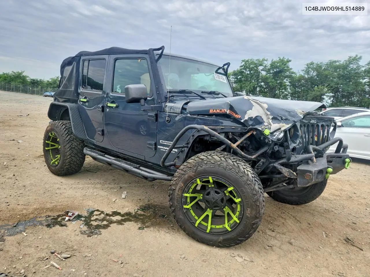 2017 Jeep Wrangler Unlimited Sport VIN: 1C4BJWDG9HL514889 Lot: 57081456