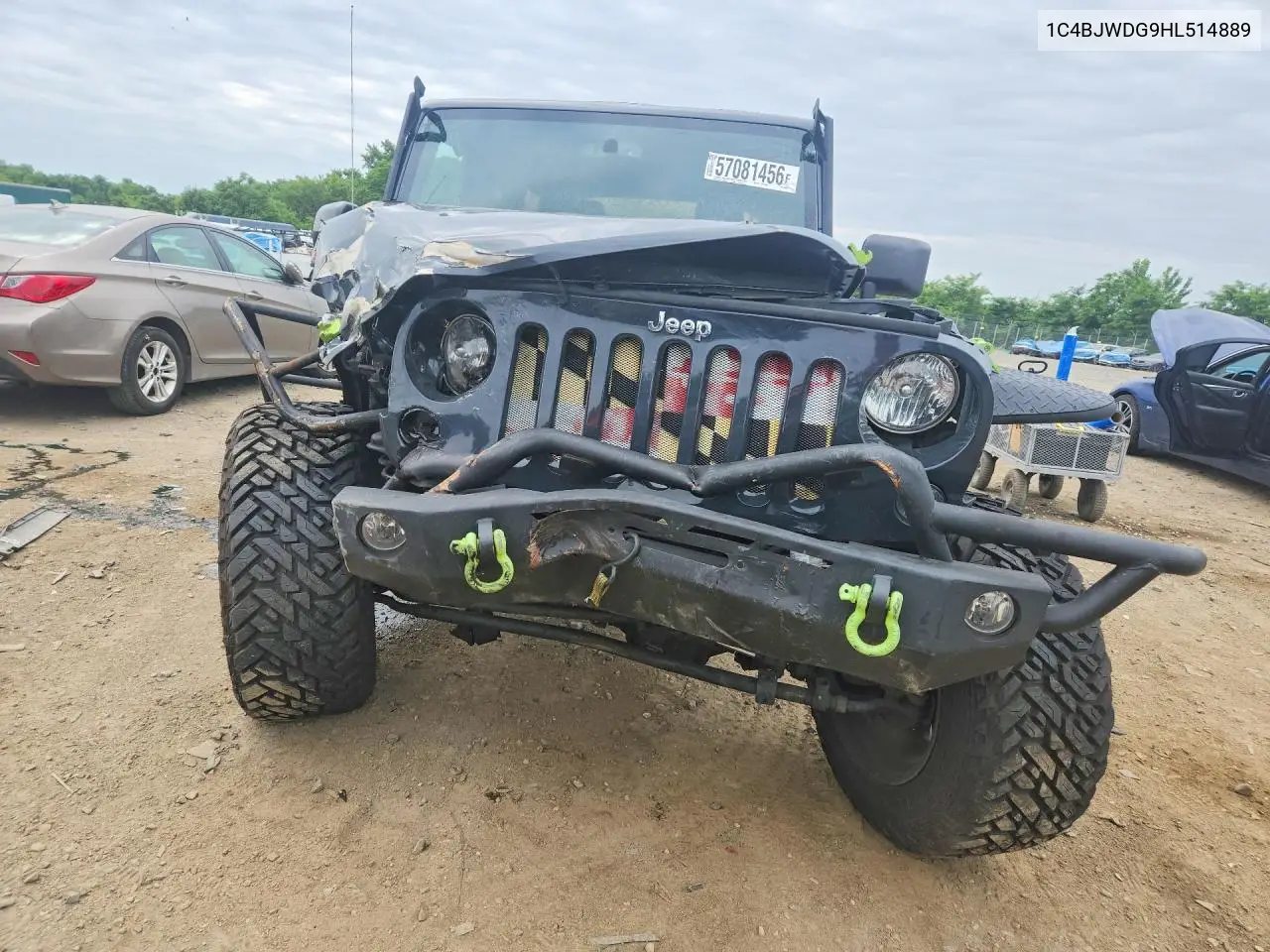 2017 Jeep Wrangler Unlimited Sport VIN: 1C4BJWDG9HL514889 Lot: 57081456