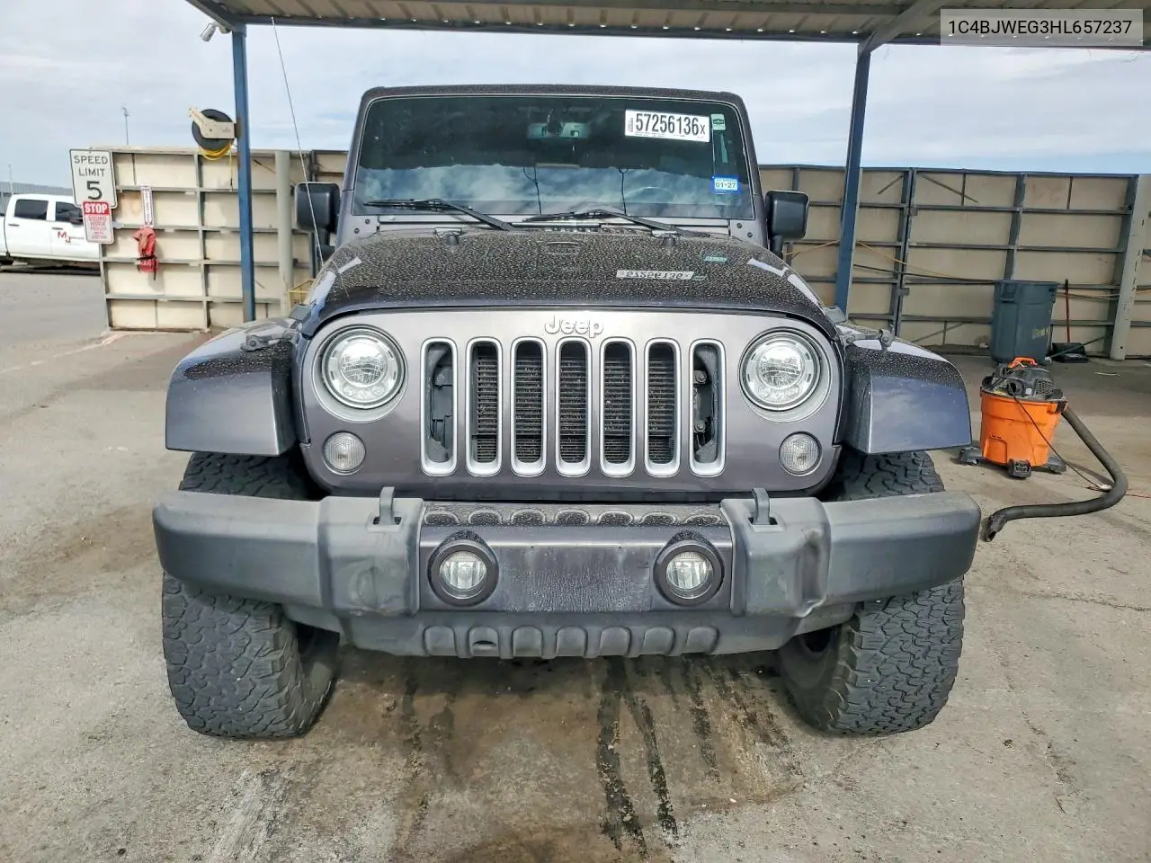 2017 Jeep Wrangler Unlimited Sahara VIN: 1C4BJWEG3HL657237 Lot: 57256136