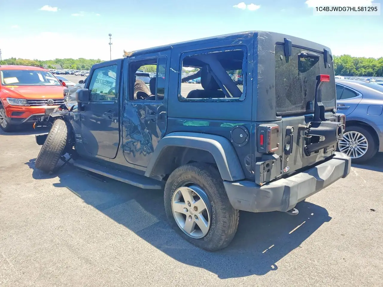 2017 Jeep Wrangler Unlimited Sport VIN: 1C4BJWDG7HL581295 Lot: 58507266
