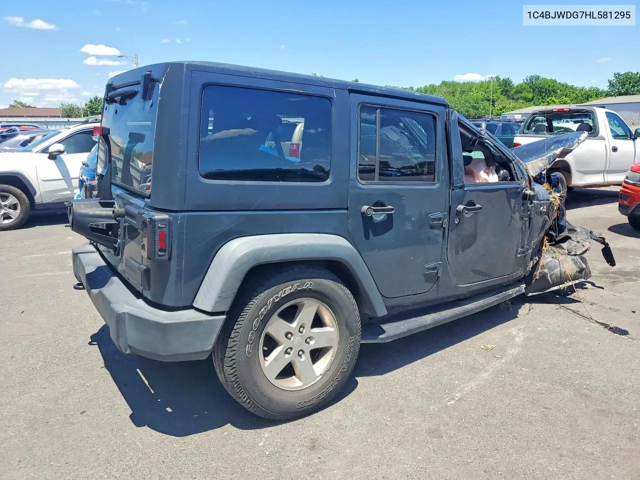 2017 Jeep Wrangler Unlimited Sport VIN: 1C4BJWDG7HL581295 Lot: 58507266