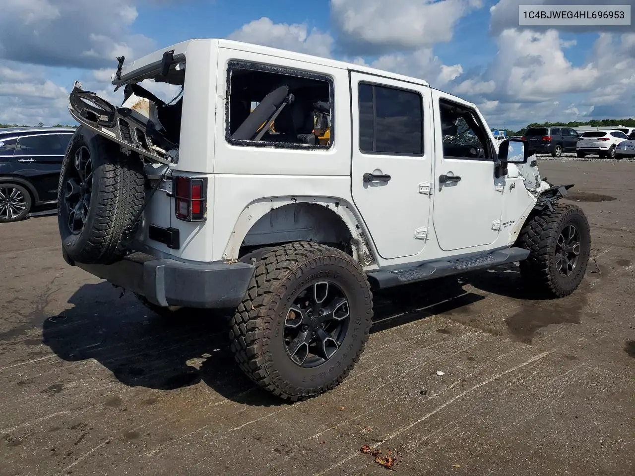 2017 Jeep Wrangler Unlimited Sahara VIN: 1C4BJWEG4HL696953 Lot: 59153076