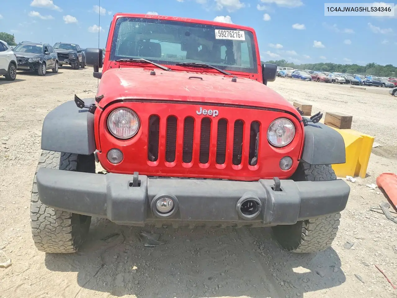 2017 Jeep Wrangler Sport VIN: 1C4AJWAG5HL534346 Lot: 59276216