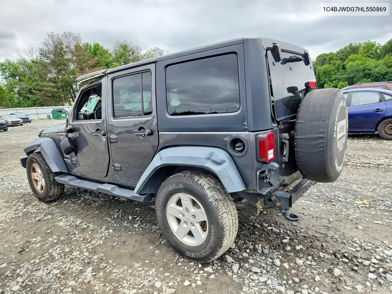 2017 Jeep Wrangler Unlimited Sport VIN: 1C4BJWDG7HL550869 Lot: 60041936