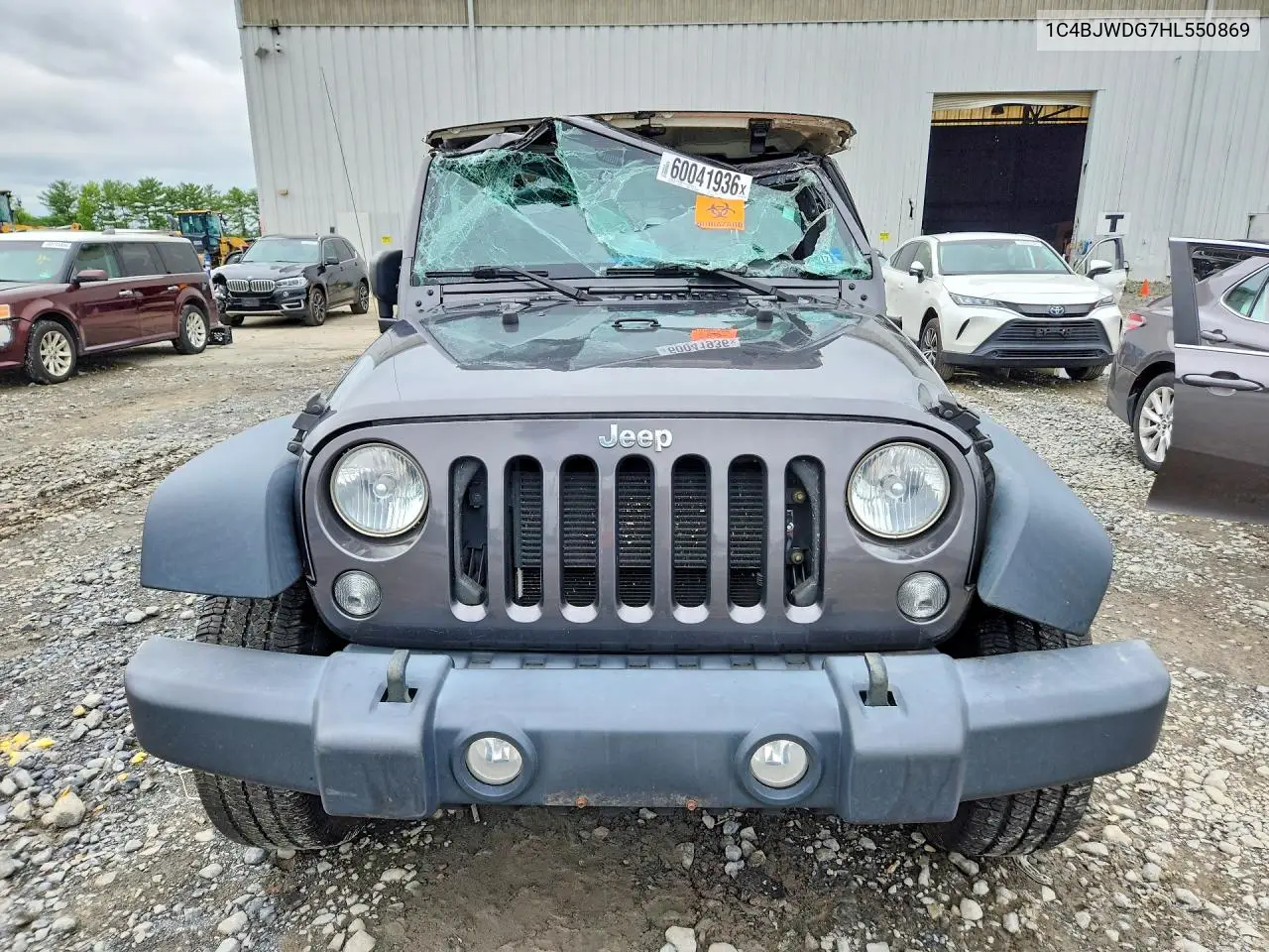 2017 Jeep Wrangler Unlimited Sport VIN: 1C4BJWDG7HL550869 Lot: 60041936