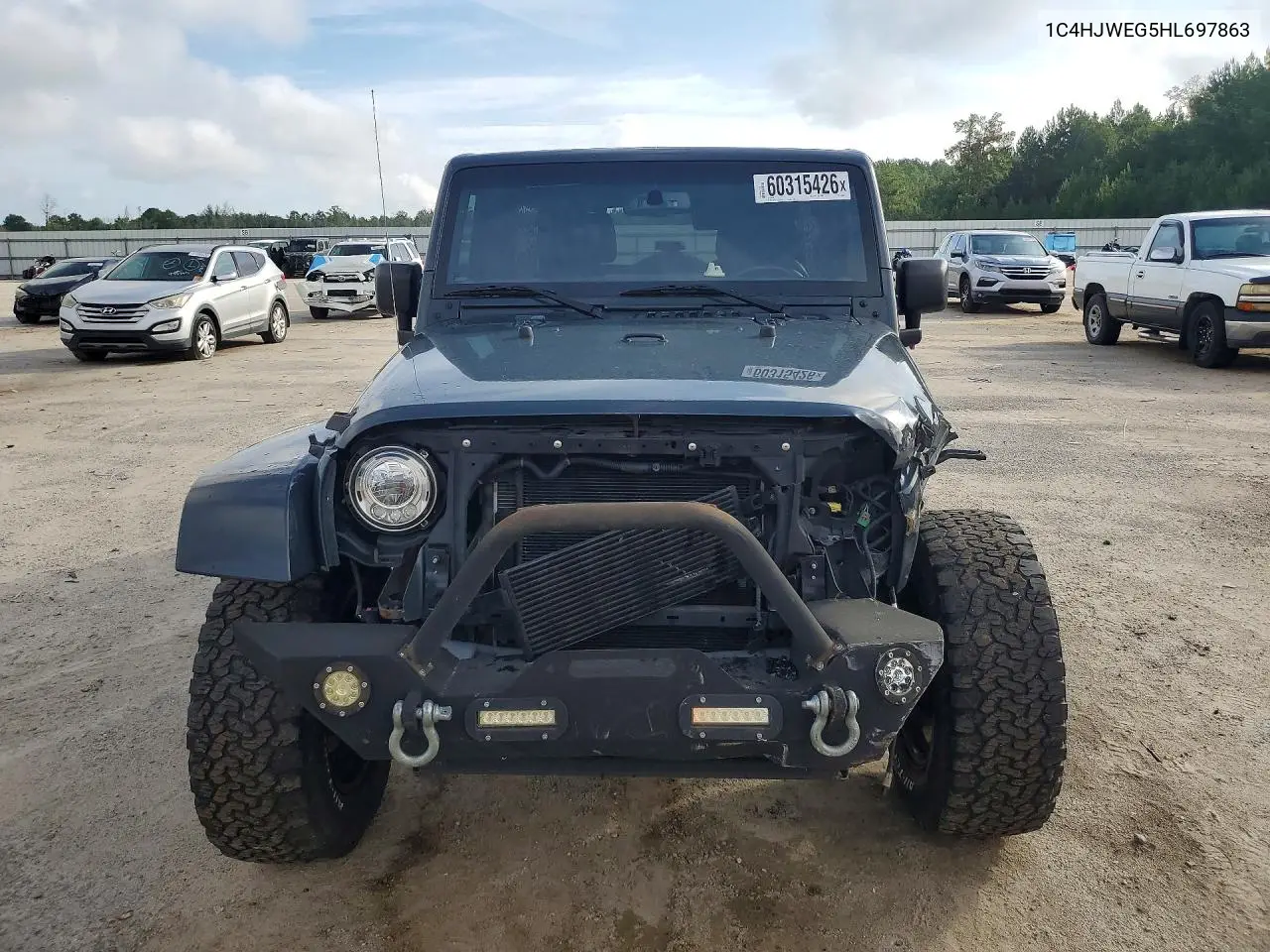 2017 Jeep Wrangler Unlimited Sahara VIN: 1C4HJWEG5HL697863 Lot: 60315426