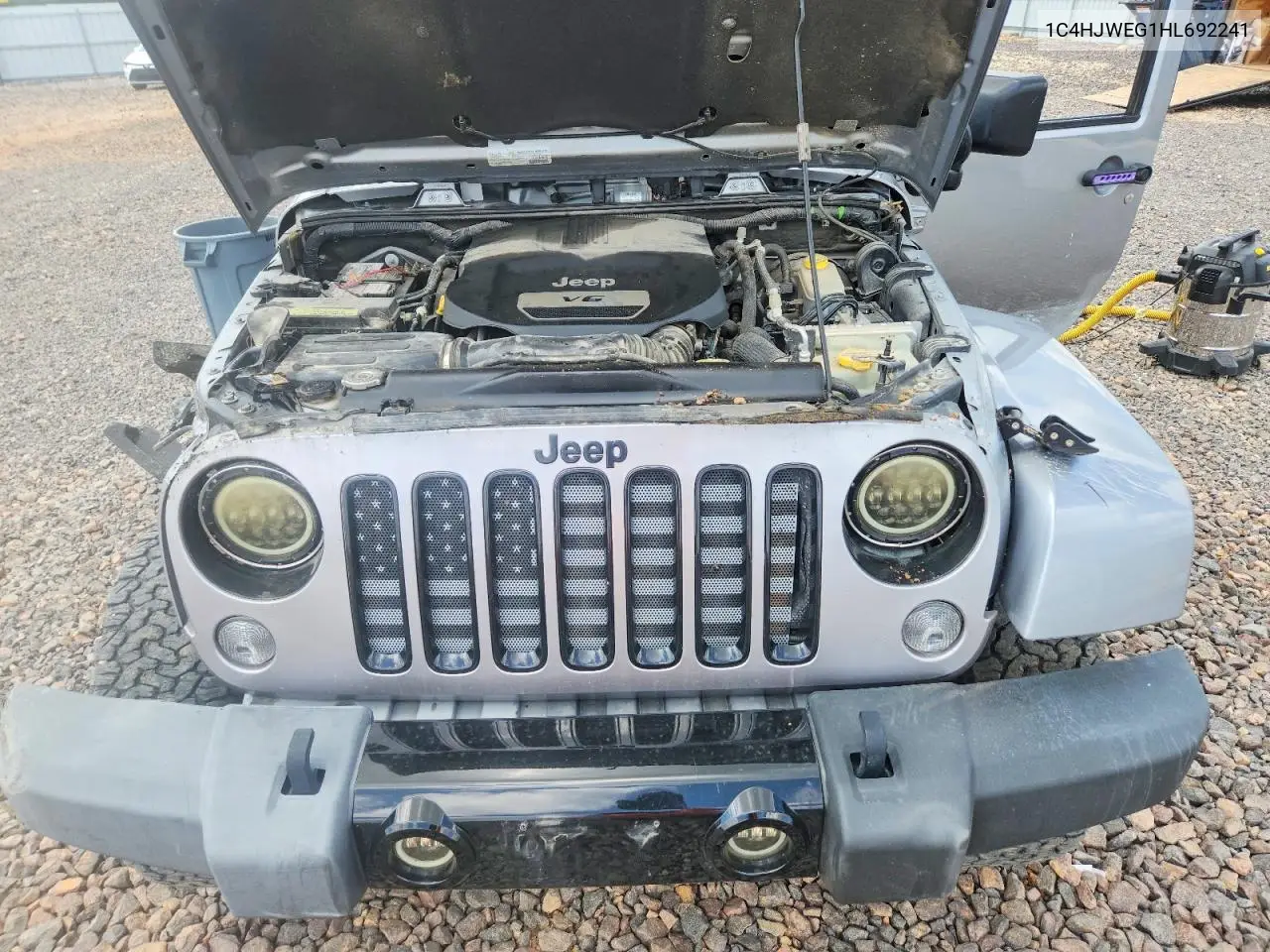 2017 Jeep Wrangler Unlimited Sahara VIN: 1C4HJWEG1HL692241 Lot: 60843306