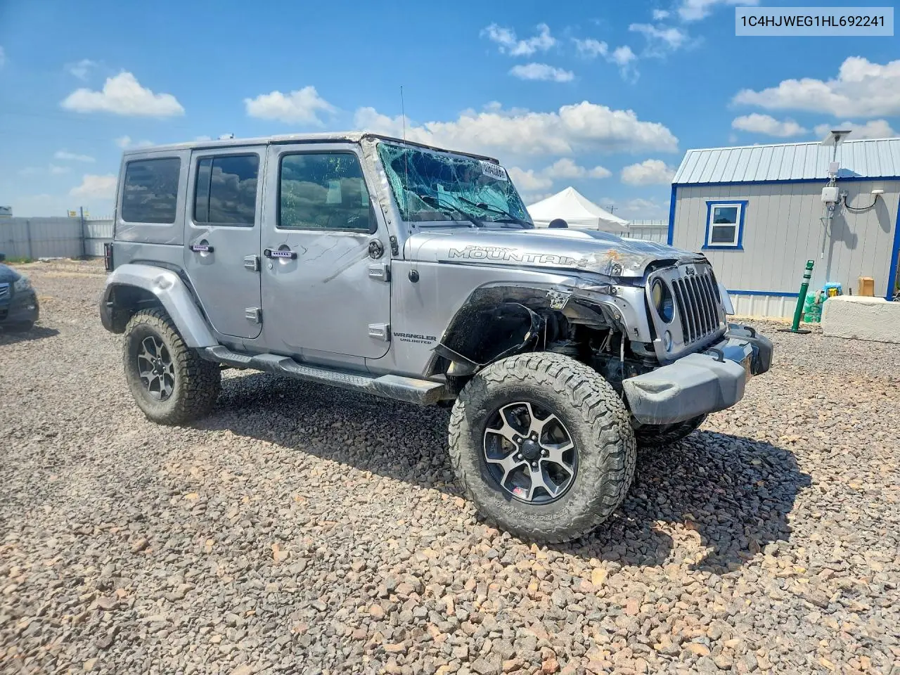 2017 Jeep Wrangler Unlimited Sahara VIN: 1C4HJWEG1HL692241 Lot: 60843306