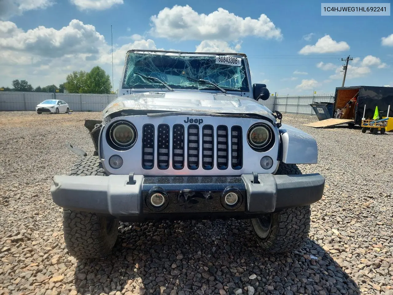2017 Jeep Wrangler Unlimited Sahara VIN: 1C4HJWEG1HL692241 Lot: 60843306