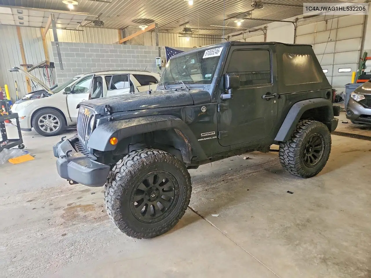 2017 Jeep Wrangler Sport VIN: 1C4AJWAG1HL532206 Lot: 61005246