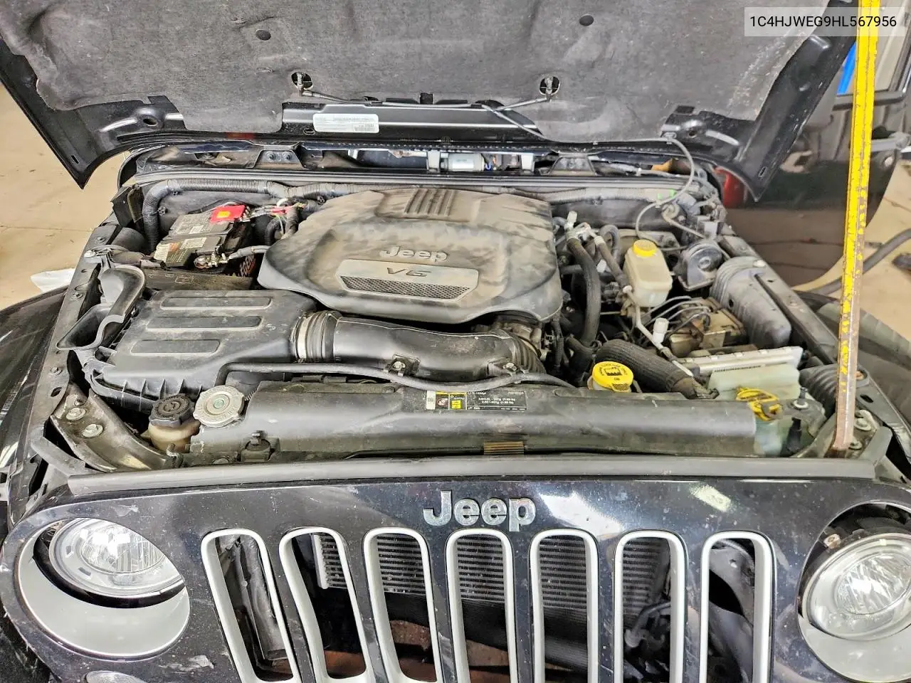 2017 Jeep Wrangler Unlimited Sahara VIN: 1C4HJWEG9HL567956 Lot: 61011756