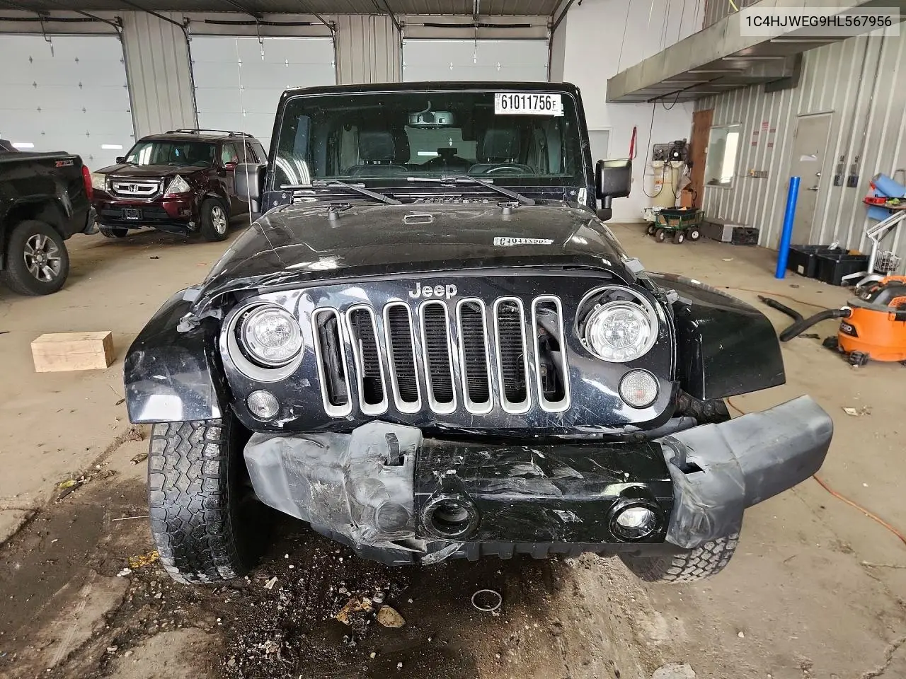 2017 Jeep Wrangler Unlimited Sahara VIN: 1C4HJWEG9HL567956 Lot: 61011756