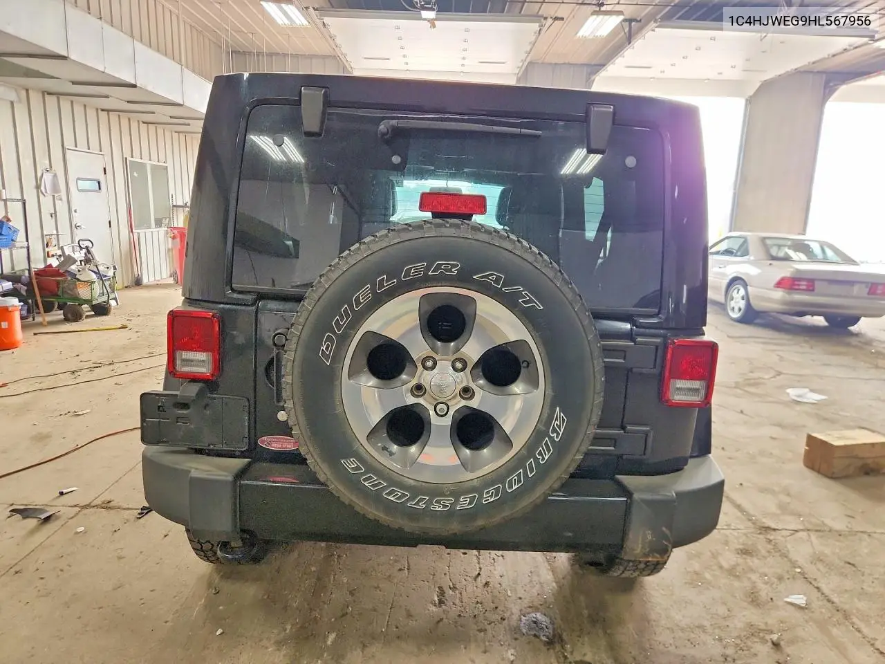 2017 Jeep Wrangler Unlimited Sahara VIN: 1C4HJWEG9HL567956 Lot: 61011756
