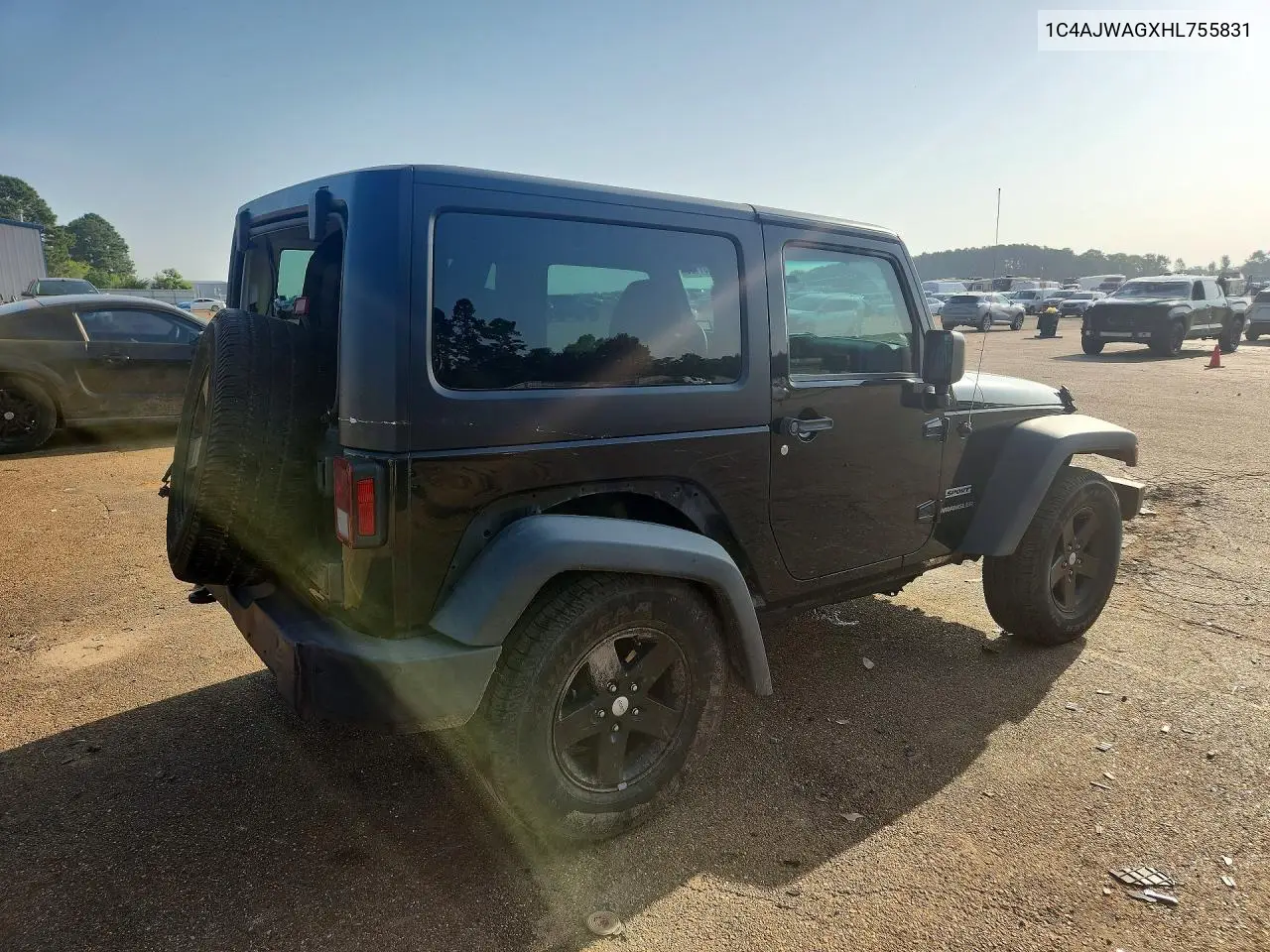 2017 Jeep Wrangler Sport VIN: 1C4AJWAGXHL755831 Lot: 62051166