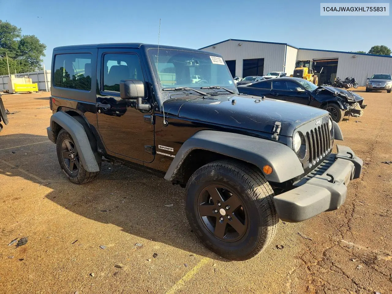 2017 Jeep Wrangler Sport VIN: 1C4AJWAGXHL755831 Lot: 62051166