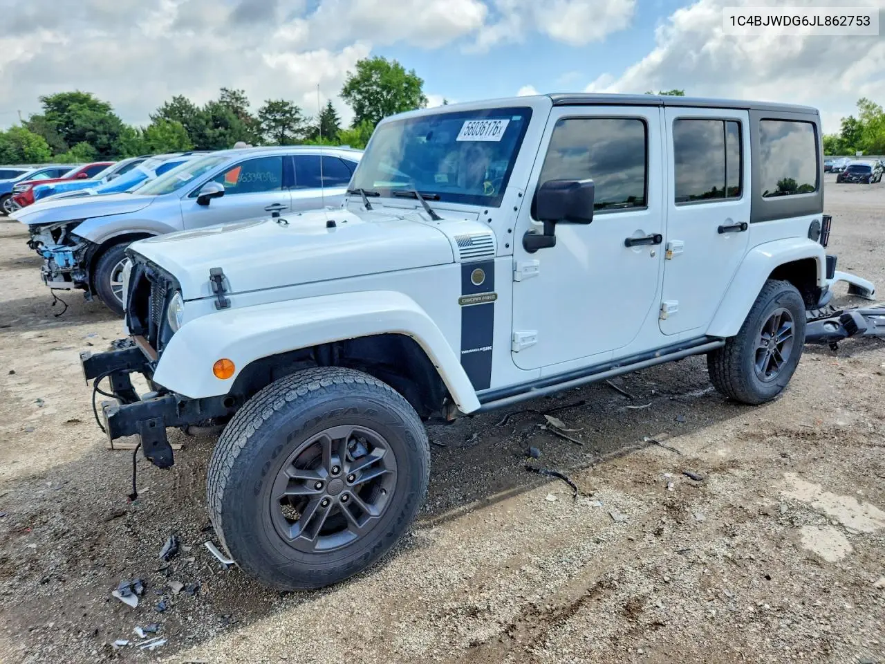 2018 Jeep Wrangler Unlimited Sport VIN: 1C4BJWDG6JL862753 Lot: 56036176
