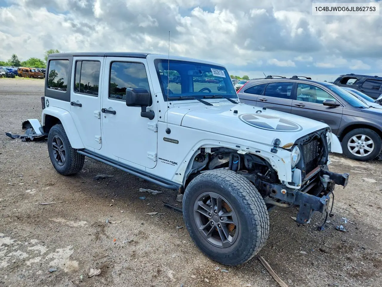 2018 Jeep Wrangler Unlimited Sport VIN: 1C4BJWDG6JL862753 Lot: 56036176