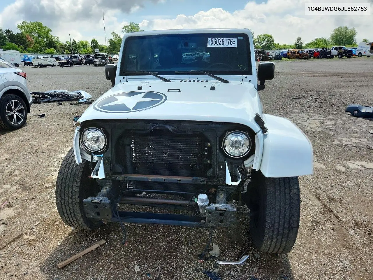 2018 Jeep Wrangler Unlimited Sport VIN: 1C4BJWDG6JL862753 Lot: 56036176