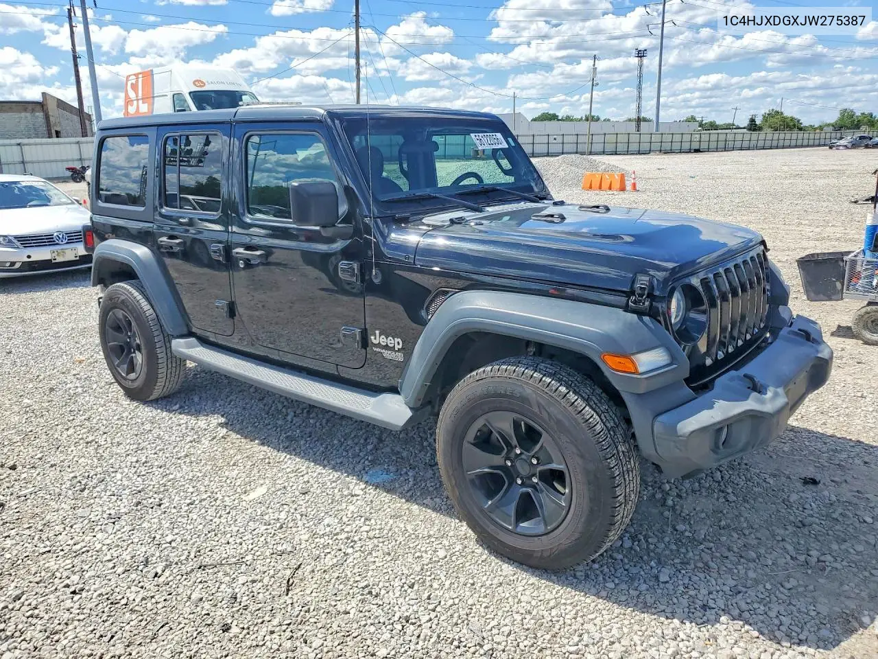 2018 Jeep Wrangler Unlimited Sport VIN: 1C4HJXDGXJW275387 Lot: 56122056