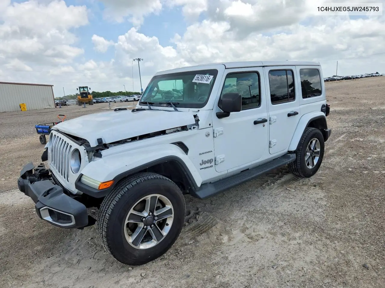 2018 Jeep Wrangler Unlimited Sahara VIN: 1C4HJXEG5JW245793 Lot: 56286116