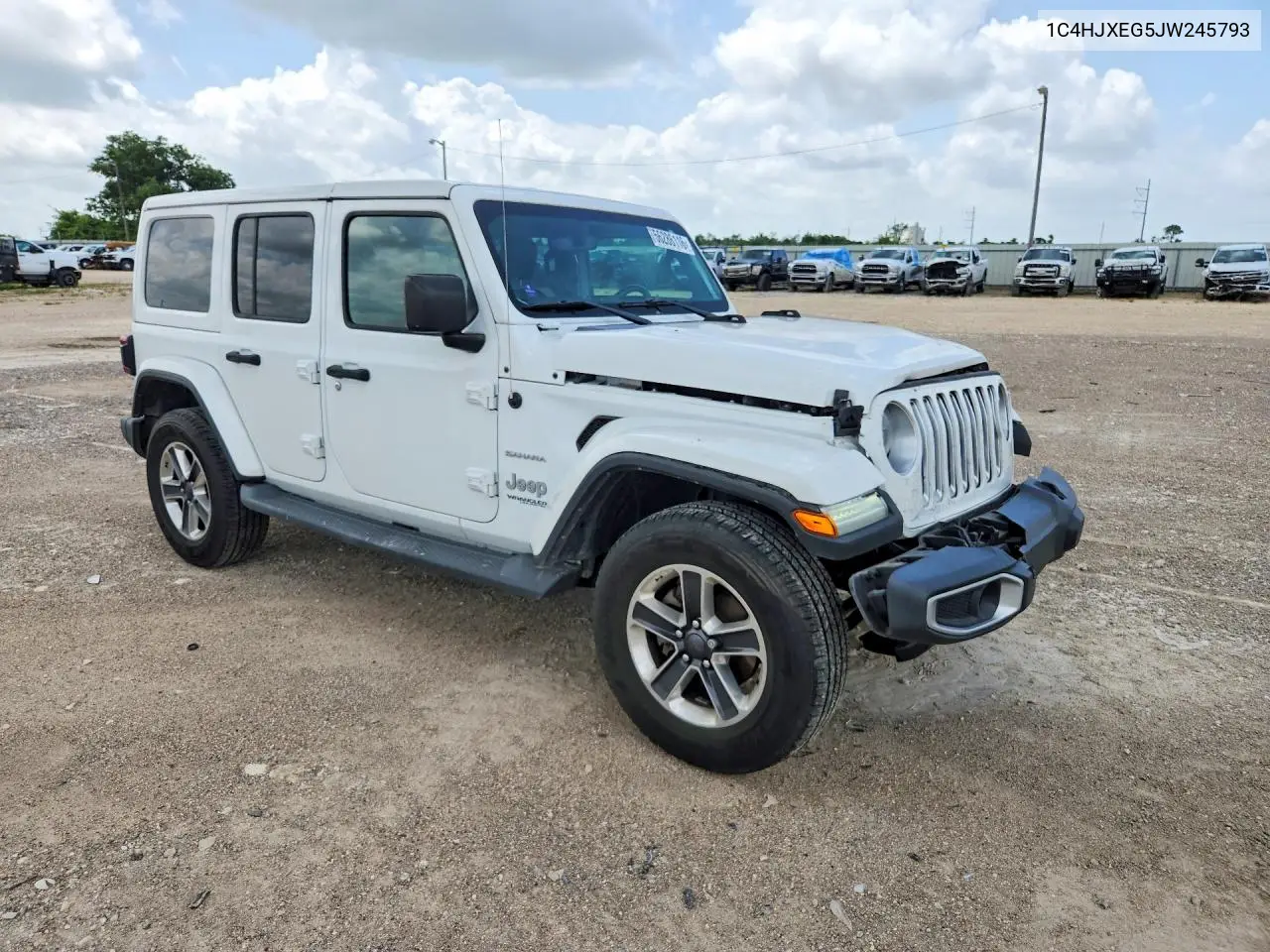 2018 Jeep Wrangler Unlimited Sahara VIN: 1C4HJXEG5JW245793 Lot: 56286116