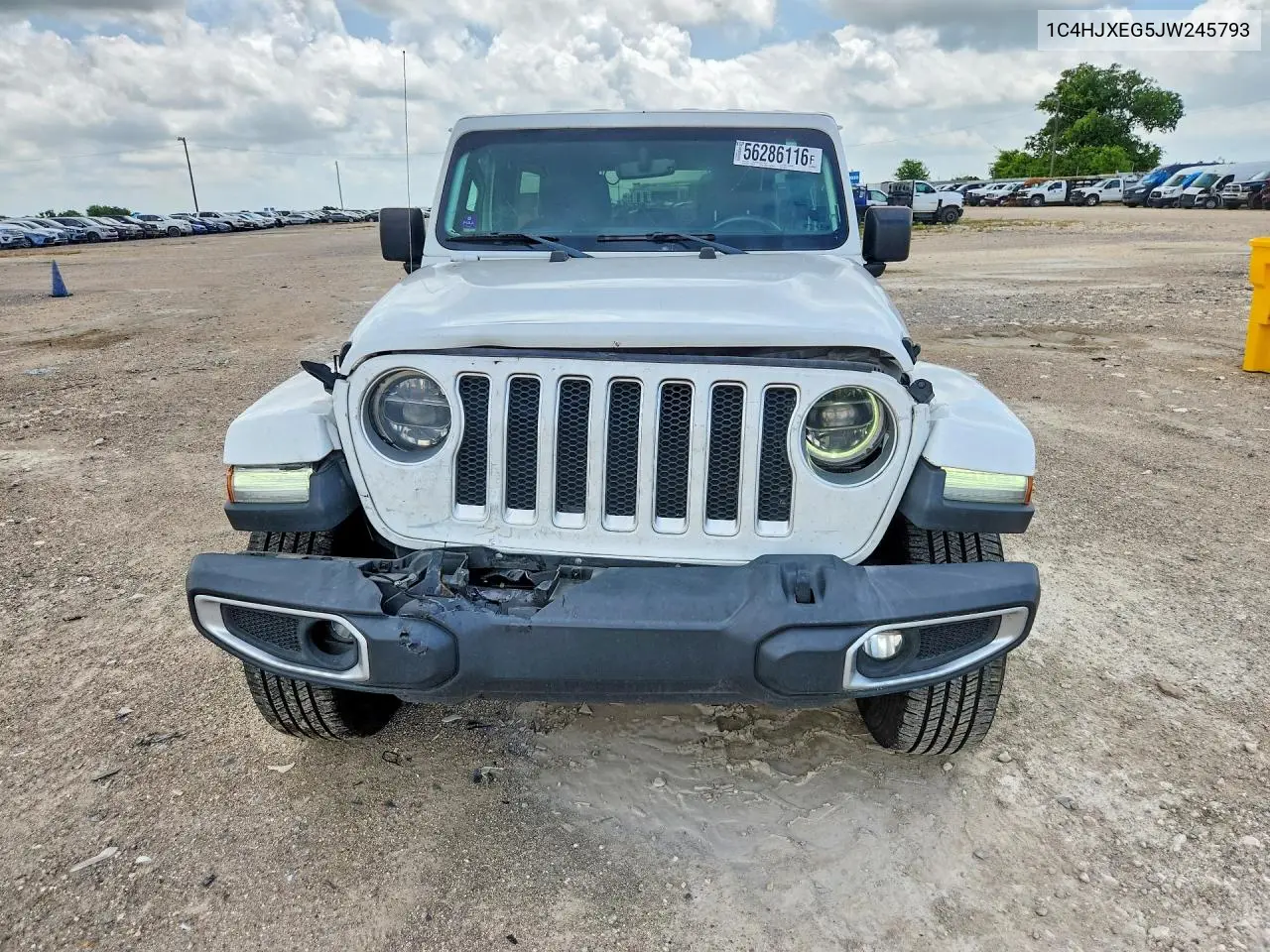 2018 Jeep Wrangler Unlimited Sahara VIN: 1C4HJXEG5JW245793 Lot: 56286116