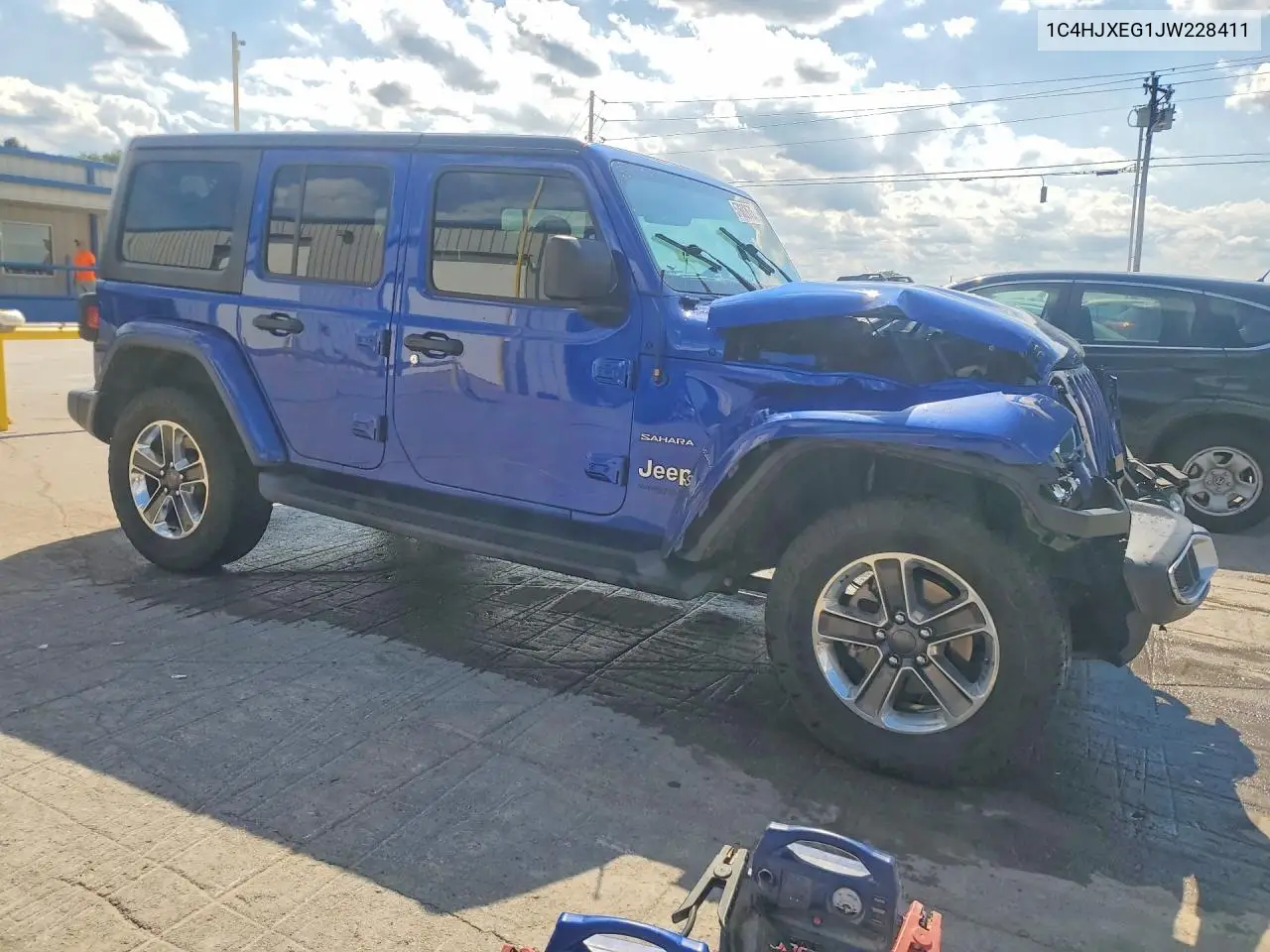 2018 Jeep Wrangler Unlimited Sahara VIN: 1C4HJXEG1JW228411 Lot: 57602676
