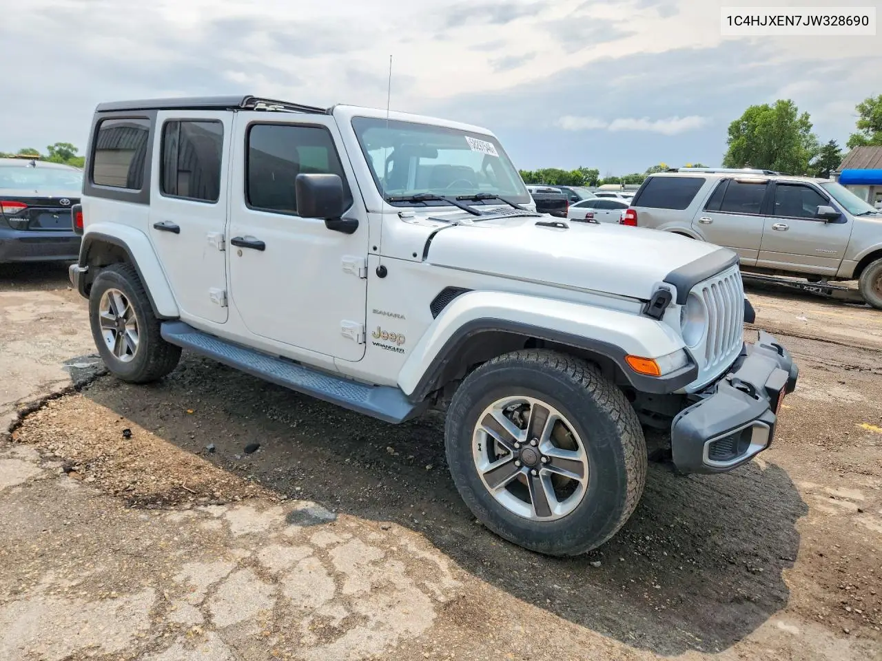 2018 Jeep Wrangler Unlimited Sahara VIN: 1C4HJXEN7JW328690 Lot: 58297546