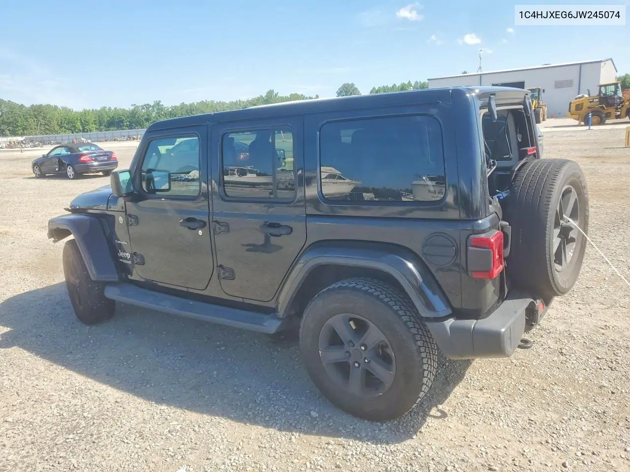 2018 Jeep Wrangler Unlimited Sahara VIN: 1C4HJXEG6JW245074 Lot: 58509616