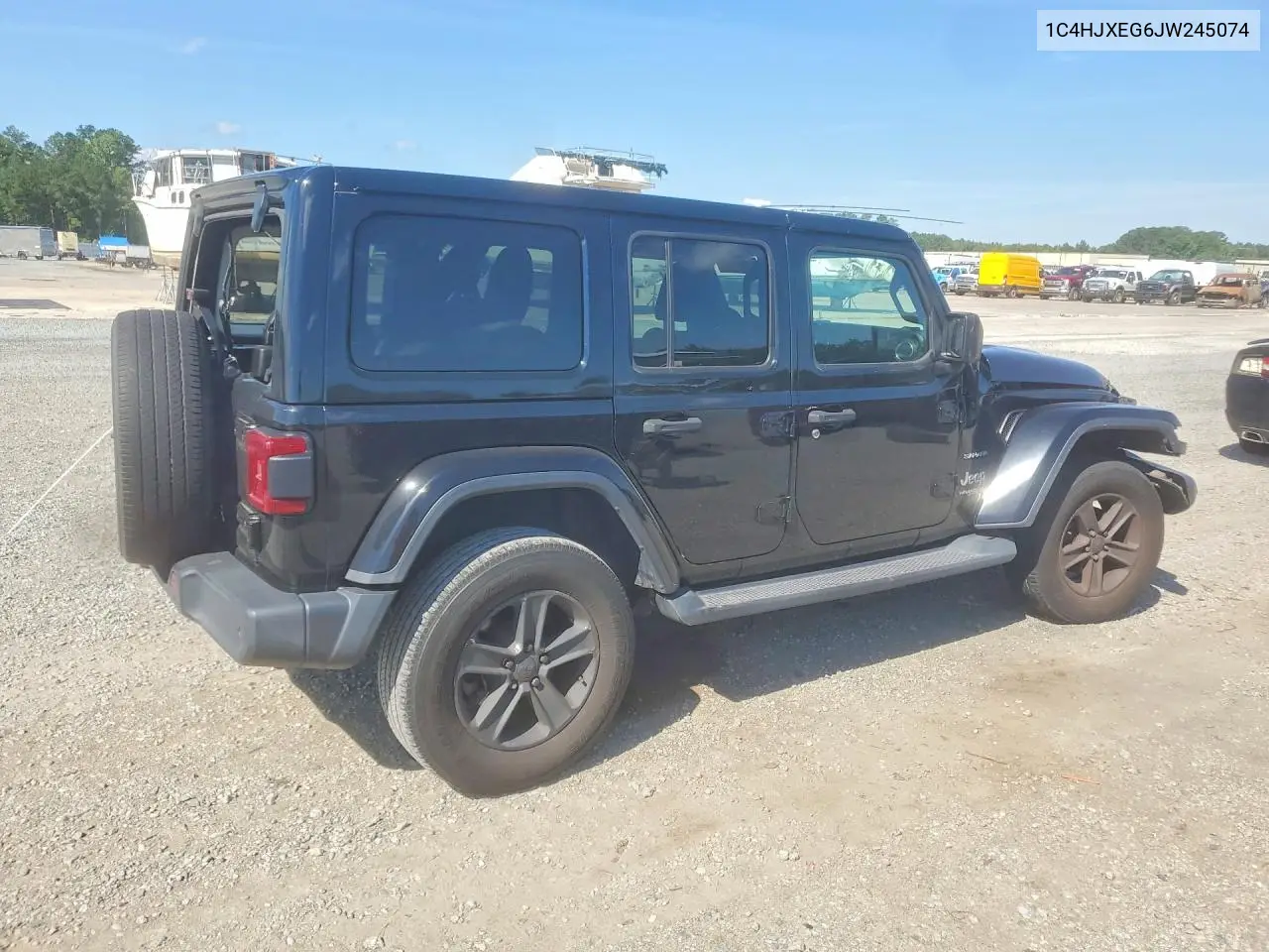 2018 Jeep Wrangler Unlimited Sahara VIN: 1C4HJXEG6JW245074 Lot: 58509616