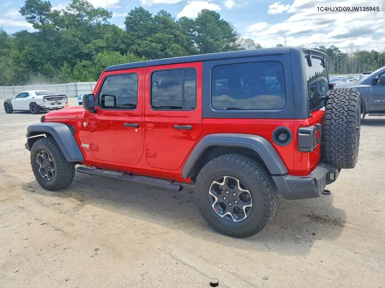 2018 Jeep Wrangler Unlimited Sport VIN: 1C4HJXDG9JW135945 Lot: 58911196