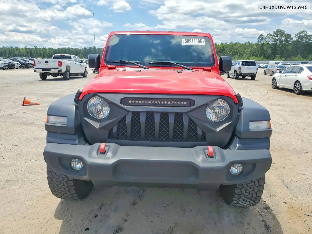 2018 Jeep Wrangler Unlimited Sport VIN: 1C4HJXDG9JW135945 Lot: 58911196