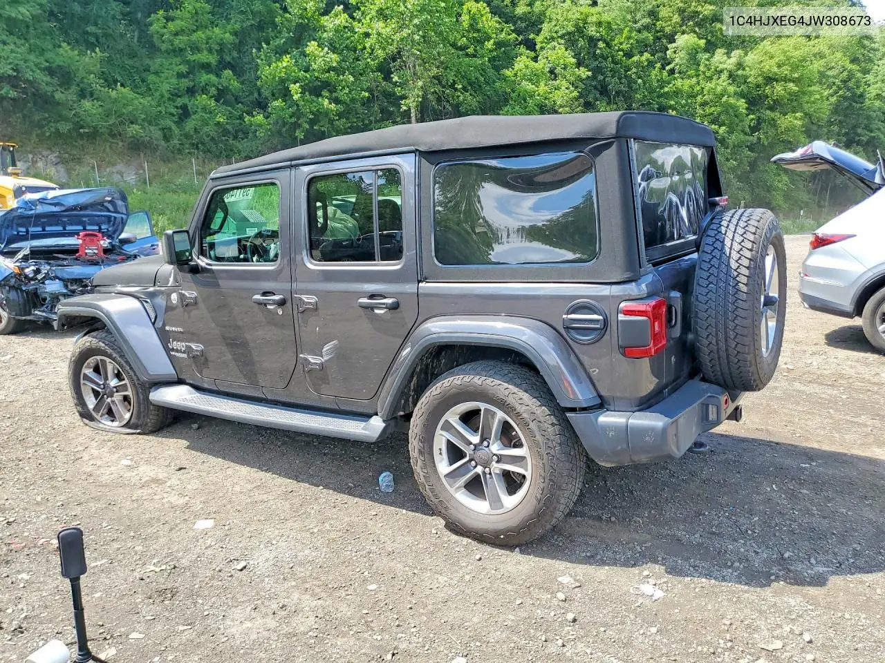 2018 Jeep Wrangler Unlimited Sahara VIN: 1C4HJXEG4JW308673 Lot: 59114636